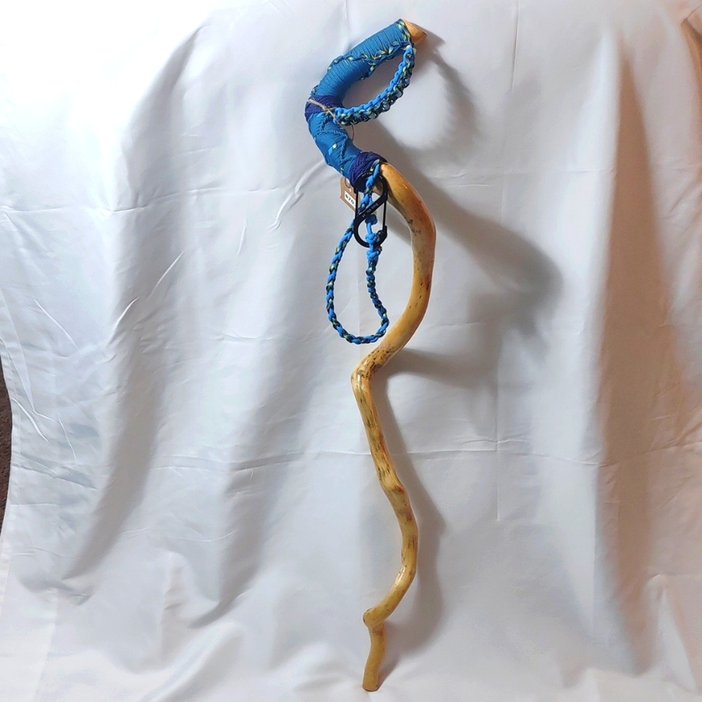 Crazy Twisted, Paracord Wrapped, Hiking/Walking Cane